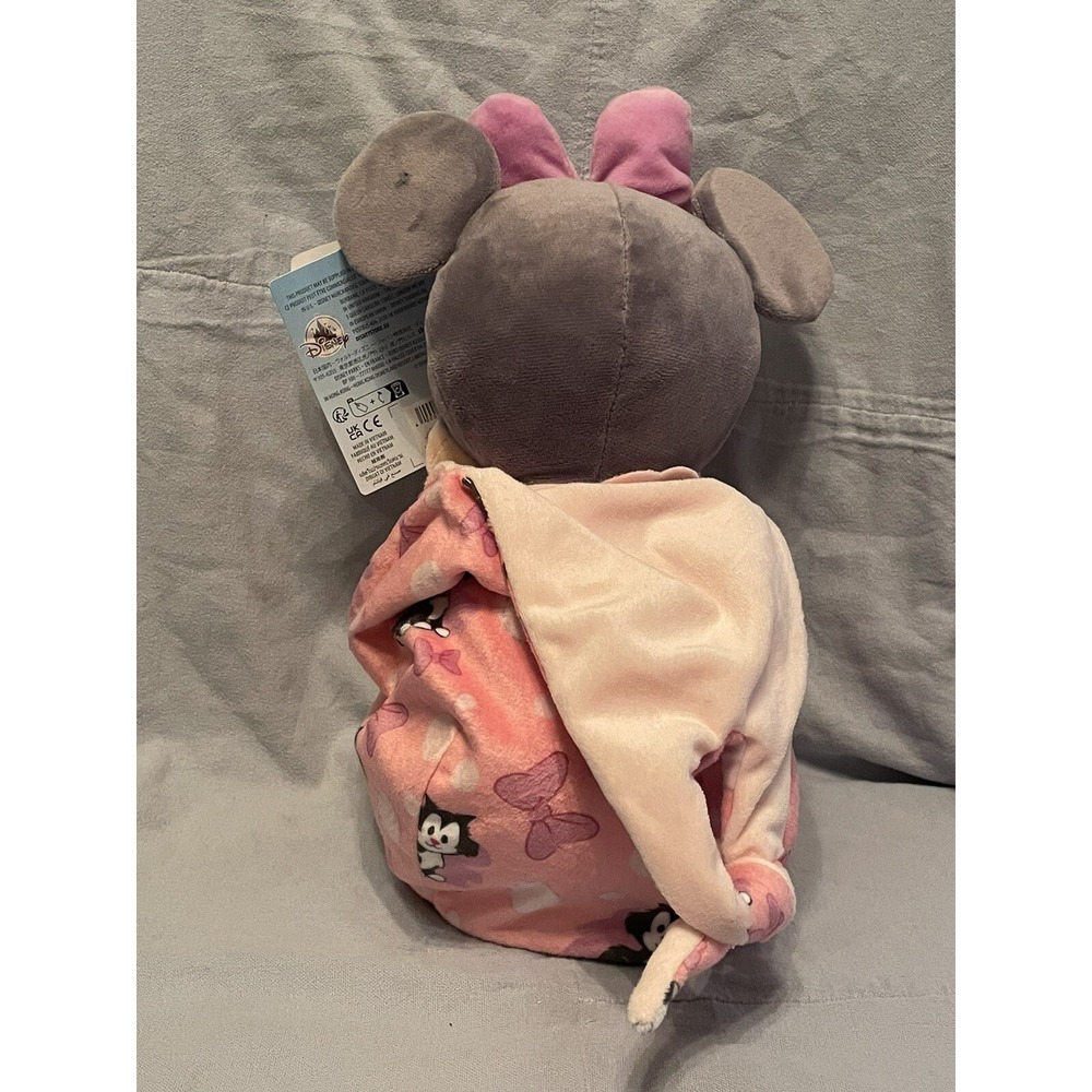 NEW Walt Disney Babies Minnie Mouse Pouch Blanket w/ Figaro Plush Stuffed Toy - Picture 4 of 6